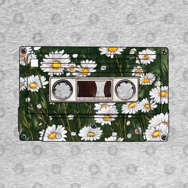 Daisy Cassette Tape by Heather Dorsch Creations